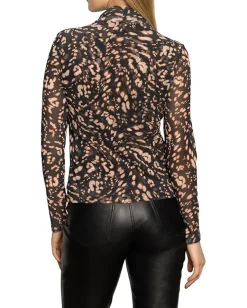 Women Sanctuary Long Sleeve Mesh Mock