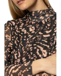 Women Sanctuary Long Sleeve Mesh Mock