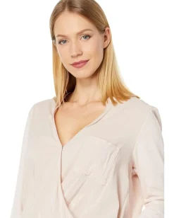 Women Splendid Long Sleeve Paige Surplice