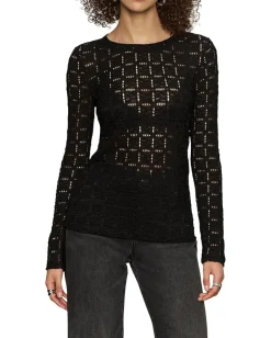 Sanctuary Long Sleeve Perfect Tee Black Discount