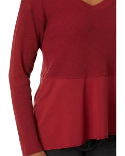 Mod-o-doc Long Sleeve Shark Bite Top Maple Sugar Sale