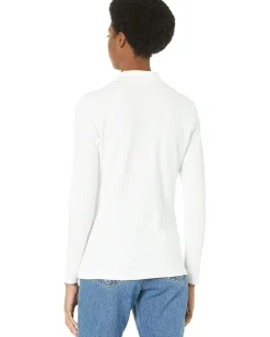 Women Lacoste Long Sleeve Slim Stretch Pique Polo