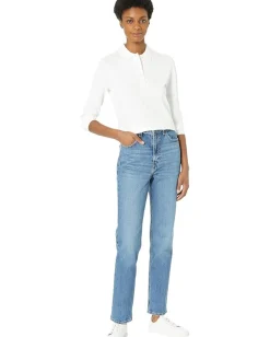 Women Lacoste Long Sleeve Slim Stretch Pique Polo