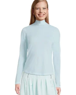 Jamie Sadock Long Sleeve Sunsense Mandarin Collar Base Layer Top Baby Outlet