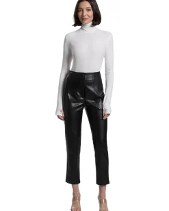 Women Norma Kamali Long Sleeve Turtle Bodysuit