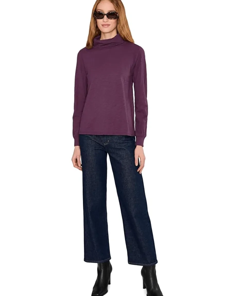 Mod-o-doc Long Sleeve Turtle Neck Tee Elderberry Outlet