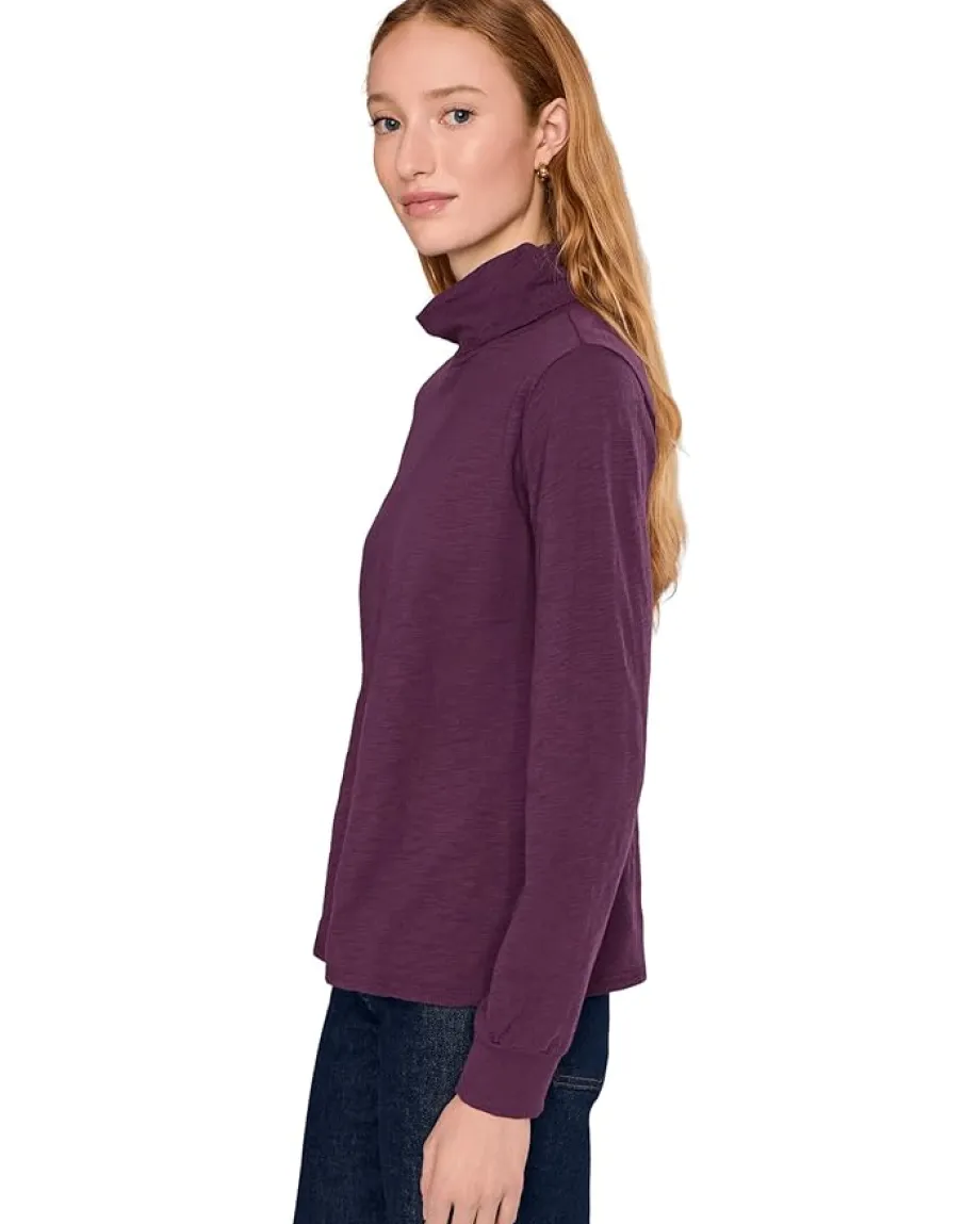 Mod-o-doc Long Sleeve Turtle Neck Tee Elderberry Outlet