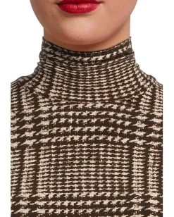 Women Norma Kamali Long Sleeve Turtle Swing Dress