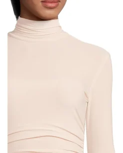 Norma Kamali Long Sleeve Turtleneck Pickleball Dress Baby Clearance