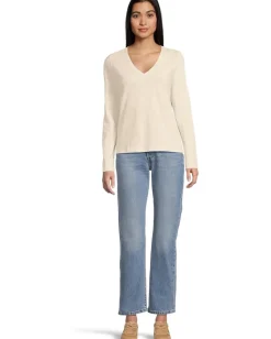 Lilla P Long Sleeve V-Neck Stone Hot