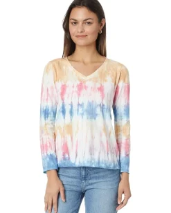 Women Mod-o-doc Long Sleeve V-Neck Tee with Curve Hem