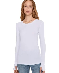 Women Mod-o-doc Long Sleeve With Thumbhole, Crewneck Tee