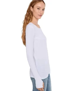 Women Mod-o-doc Long Sleeve With Thumbhole, Crewneck Tee