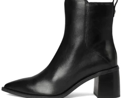 Vince Camuto Lorelai Block Heel Bootie Black Clearance