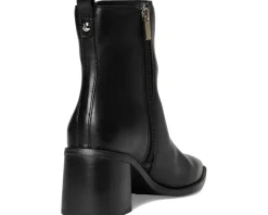 Vince Camuto Lorelai Block Heel Bootie Black Clearance