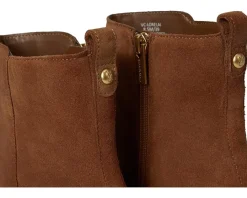 Vince Camuto Lorelai Block Heel Bootie Burnt Sugar New