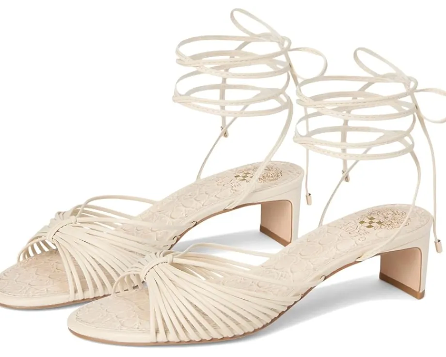 Women Vince Camuto Lory Ankle Wrap Kitten Heel Sandals