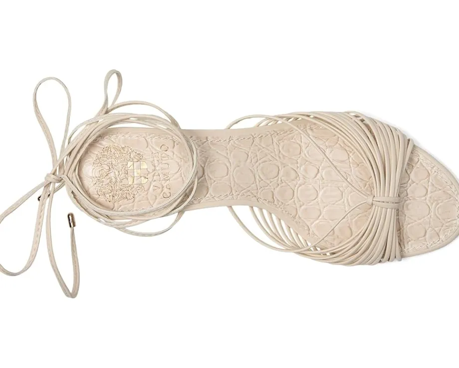 Women Vince Camuto Lory Ankle Wrap Kitten Heel Sandals