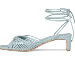 Vince Camuto Lory Ankle Wrap Kitten Heel Sandals Celeste Blue Outlet