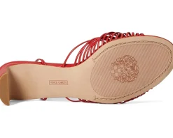 Vince Camuto Lory Ankle Wrap Kitten Heel Sandals Salsa Discount