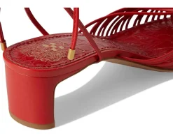 Vince Camuto Lory Ankle Wrap Kitten Heel Sandals Salsa Discount