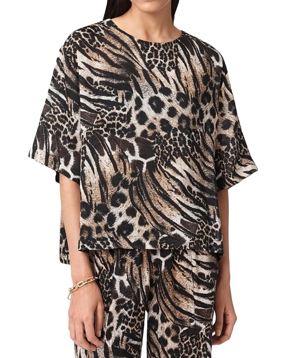 Women AllSaints Lottie Linen Top