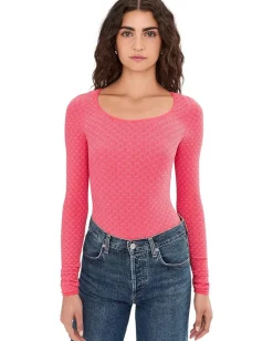 Free People Love Letter Long Sleeve Tart Berry Best