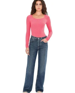 Free People Love Letter Long Sleeve Tart Berry Best