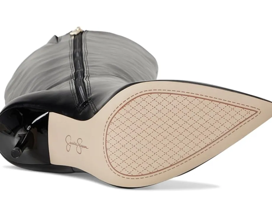 Jessica Simpson Lovienn Pointed Toe Knee Boots Black