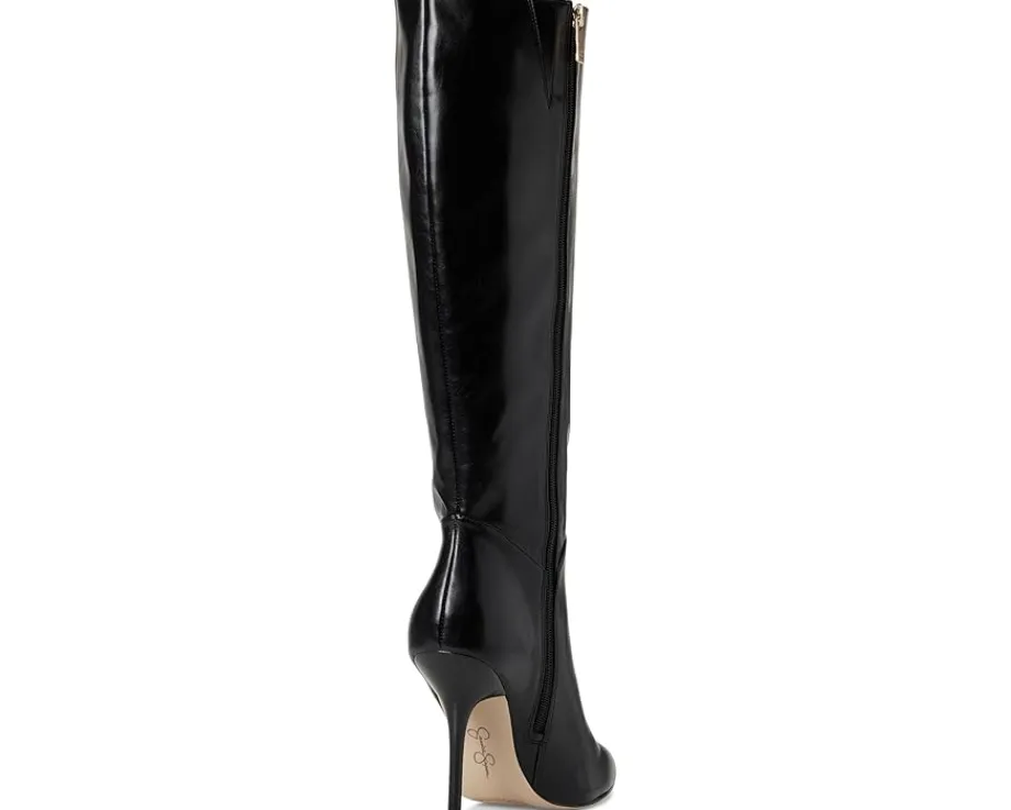 Jessica Simpson Lovienn Pointed Toe Knee Boots Black