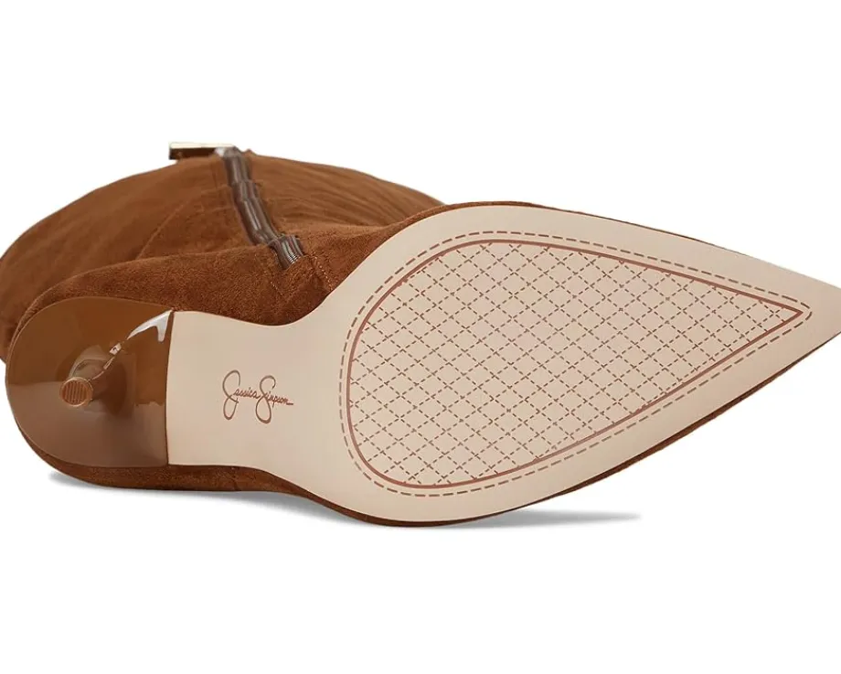 Women Jessica Simpson Lovienn Pointed Toe Wide Calf Knee Boots