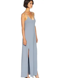 Women Susana Monaco Low V-Neck with Slit Dress
