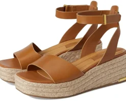 Franco Sarto L-tiffany Espadrille Sandals Tan Brown New