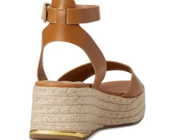 Franco Sarto L-tiffany Espadrille Sandals Tan Brown New