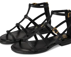 Vince Camuto Luane Gladiator Flat Sandals Black Discount
