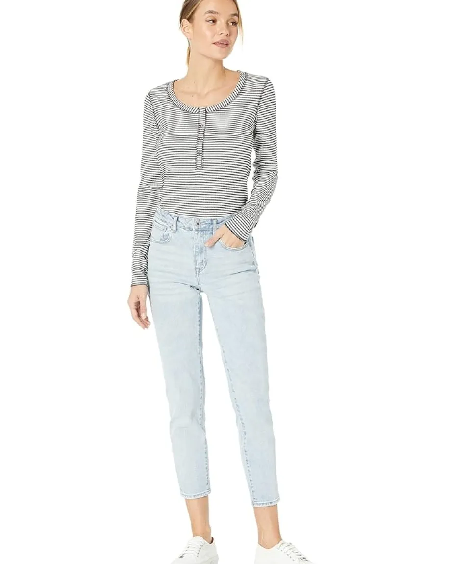 Women Buffalo David Bitton Luciana Scoop Neck Henley