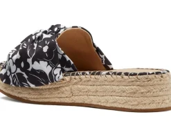 Kate Spade New York Lucie Tropical Foliage Espadrille Black Clearance