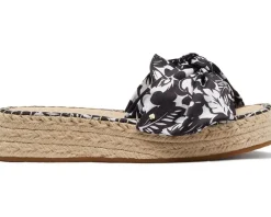 Kate Spade New York Lucie Tropical Foliage Espadrille Black Clearance