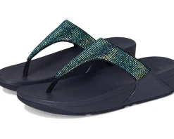 Women FitFlop Lulu Crystal Embellished Toe-Post Sandals