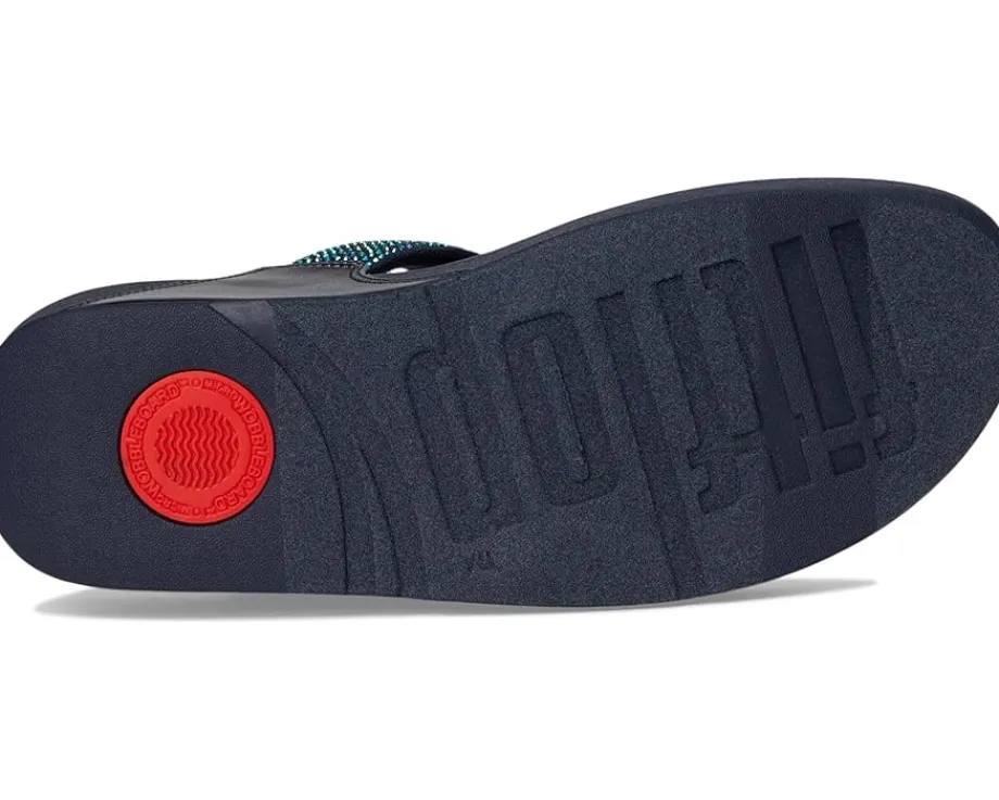 Women FitFlop Lulu Crystal Embellished Toe-Post Sandals