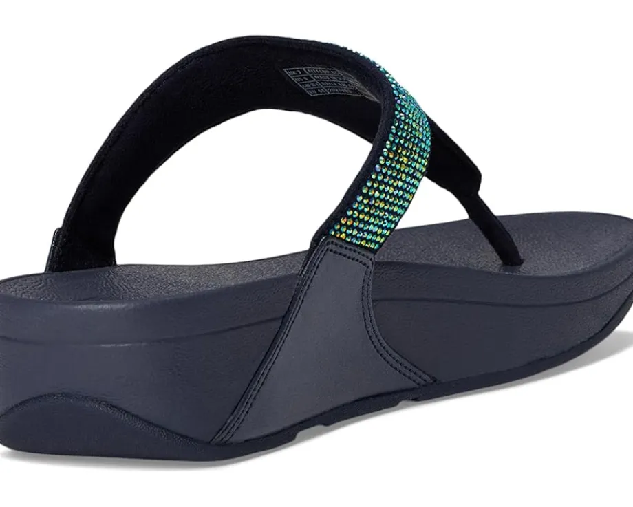 Women FitFlop Lulu Crystal Embellished Toe-Post Sandals