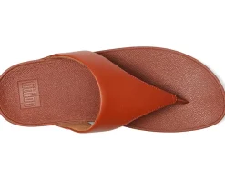 FitFlop Lulu Leather Toepost Terracotta Online