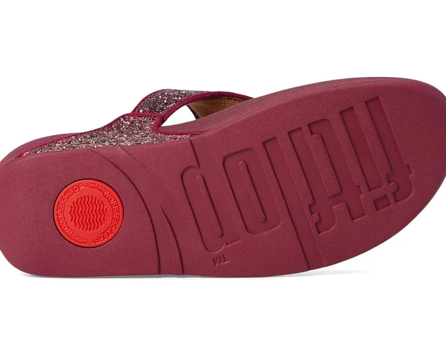 Women FitFlop Lulu Multi-Tonal Glitter Toe-Post Sandals