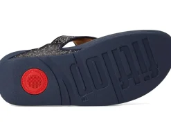FitFlop Lulu Multi-Tonal Glitter Toe-Post Sandals Midnight Navy Mix Discount