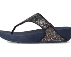 FitFlop Lulu Multi-Tonal Glitter Toe-Post Sandals Midnight Navy Mix Discount