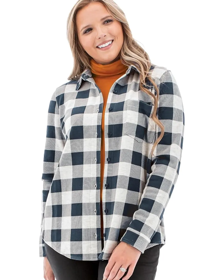 Women Aventura Clothing Luscious Plaid Shirt