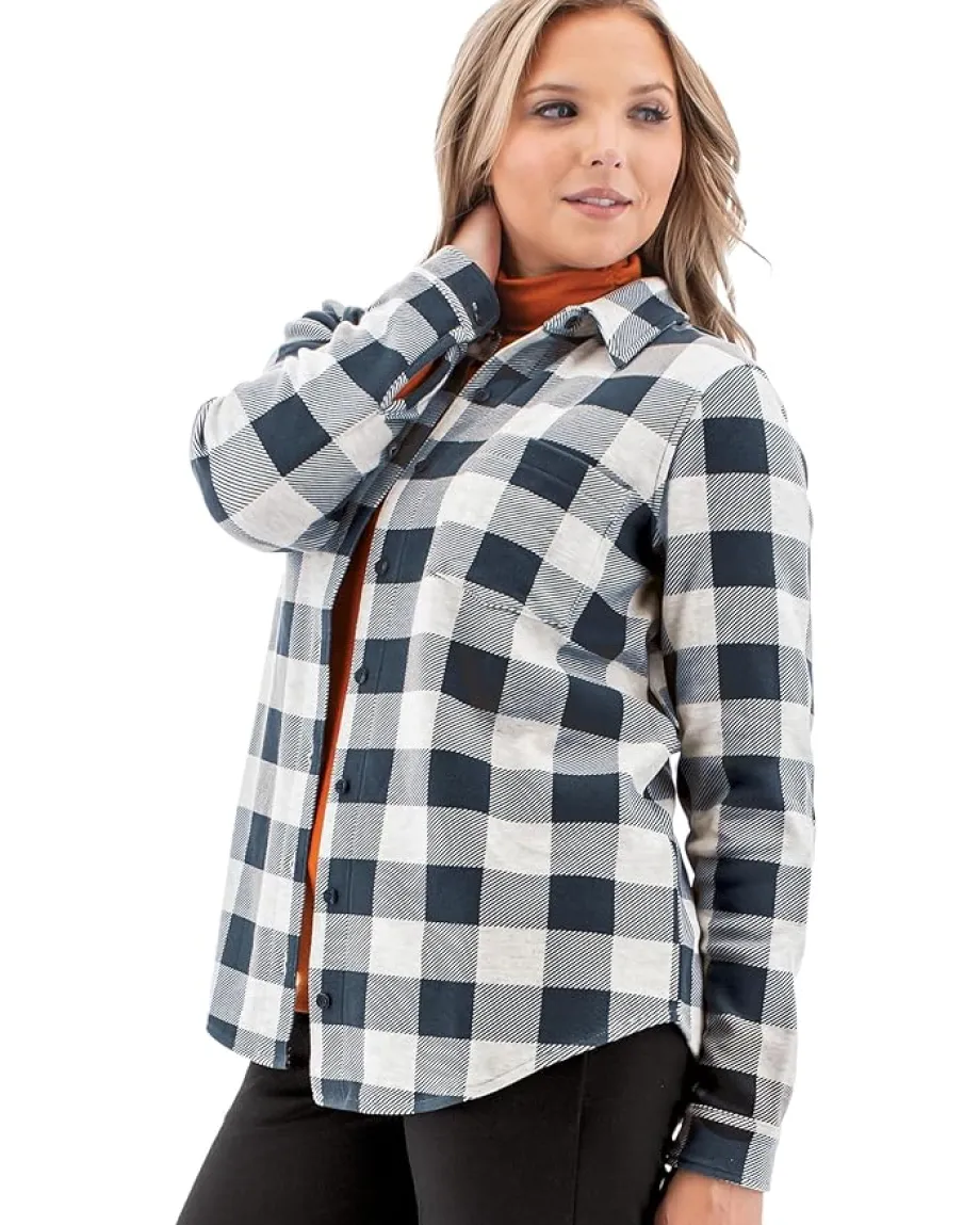 Women Aventura Clothing Luscious Plaid Shirt