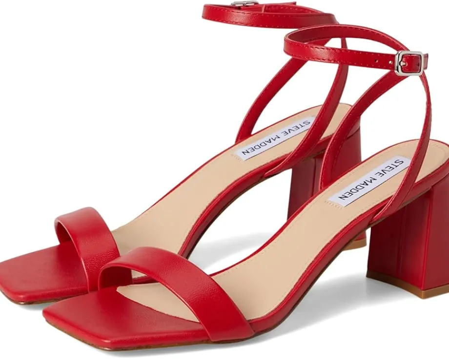 Steve Madden Luxe Red Leather Discount