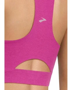 Brooks Luxe Pocket Bra Heather Magenta Clearance