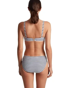 Lauren Ralph Lauren Luxe Stripe Ring Side Hipster Bottom Navy White New